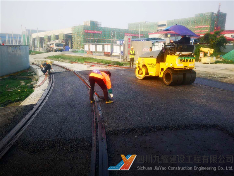 郫都区有轨电车广场路便道工程